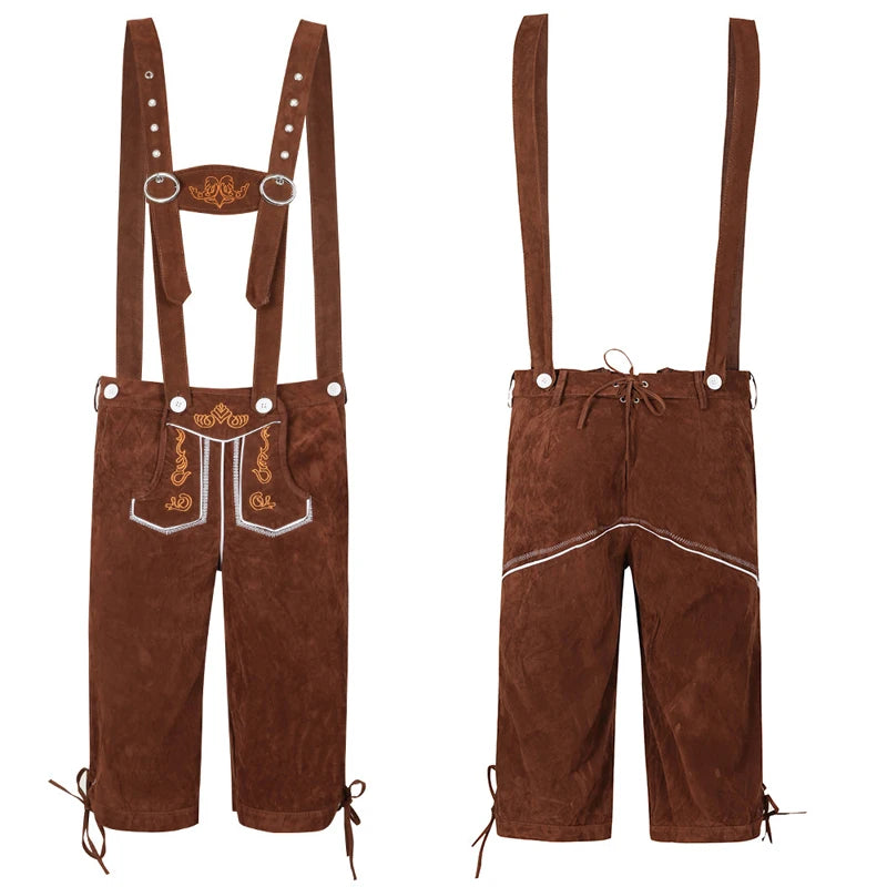 München Lederhosen i Kunstskinn for Herre