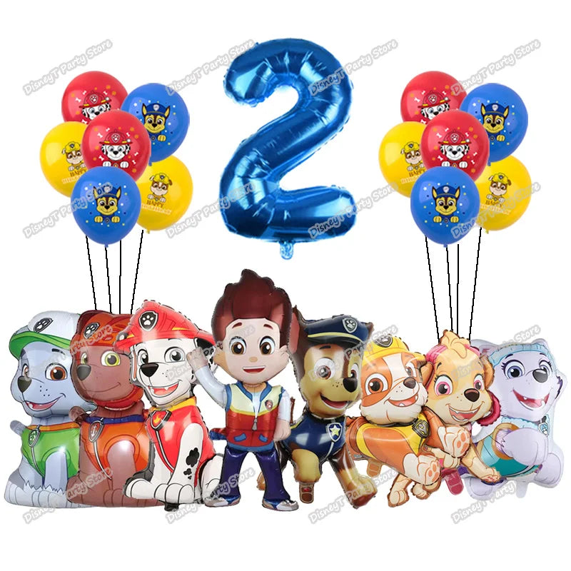 Paw Patrol Bursdagssett – Ballonger, Servise & Banner