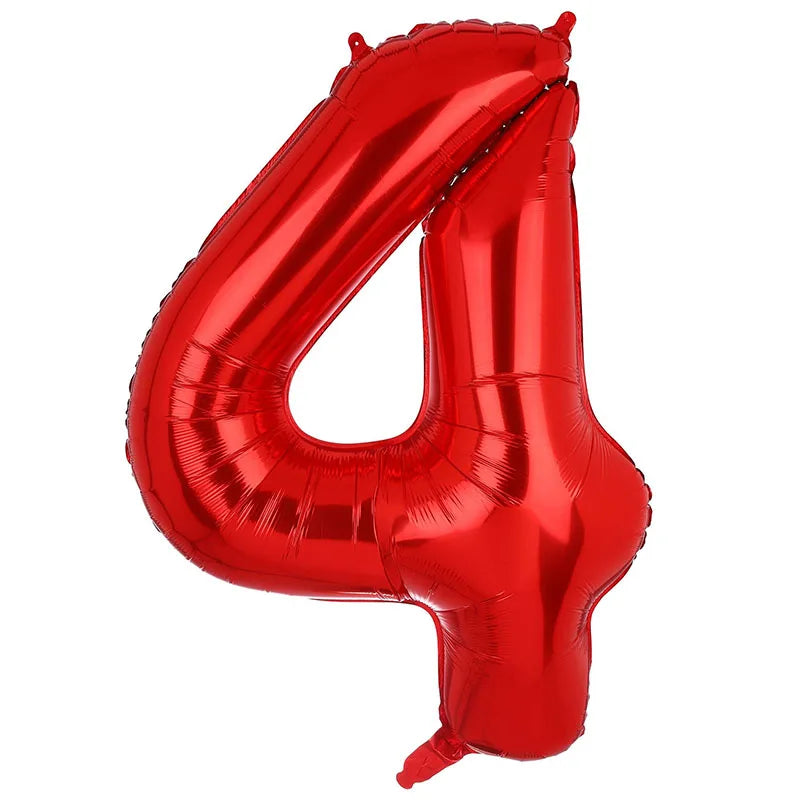 Stor Regnbue Tall-Folieballong 80cm (0-9)