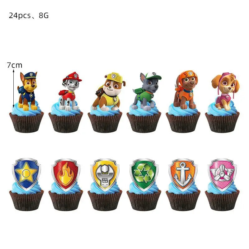 Paw Patrol Bursdagssett – Ballonger, Servise & Banner