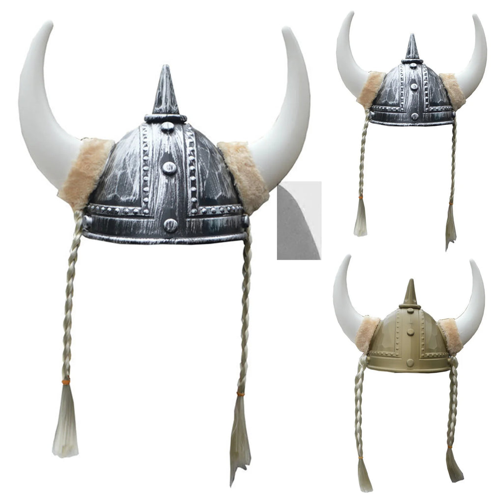 Klassisk Vikinghjelm med Horn
