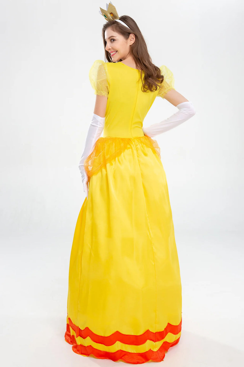 Prinsesse Peach Kostyme - Super Mario Cosplay Kjole