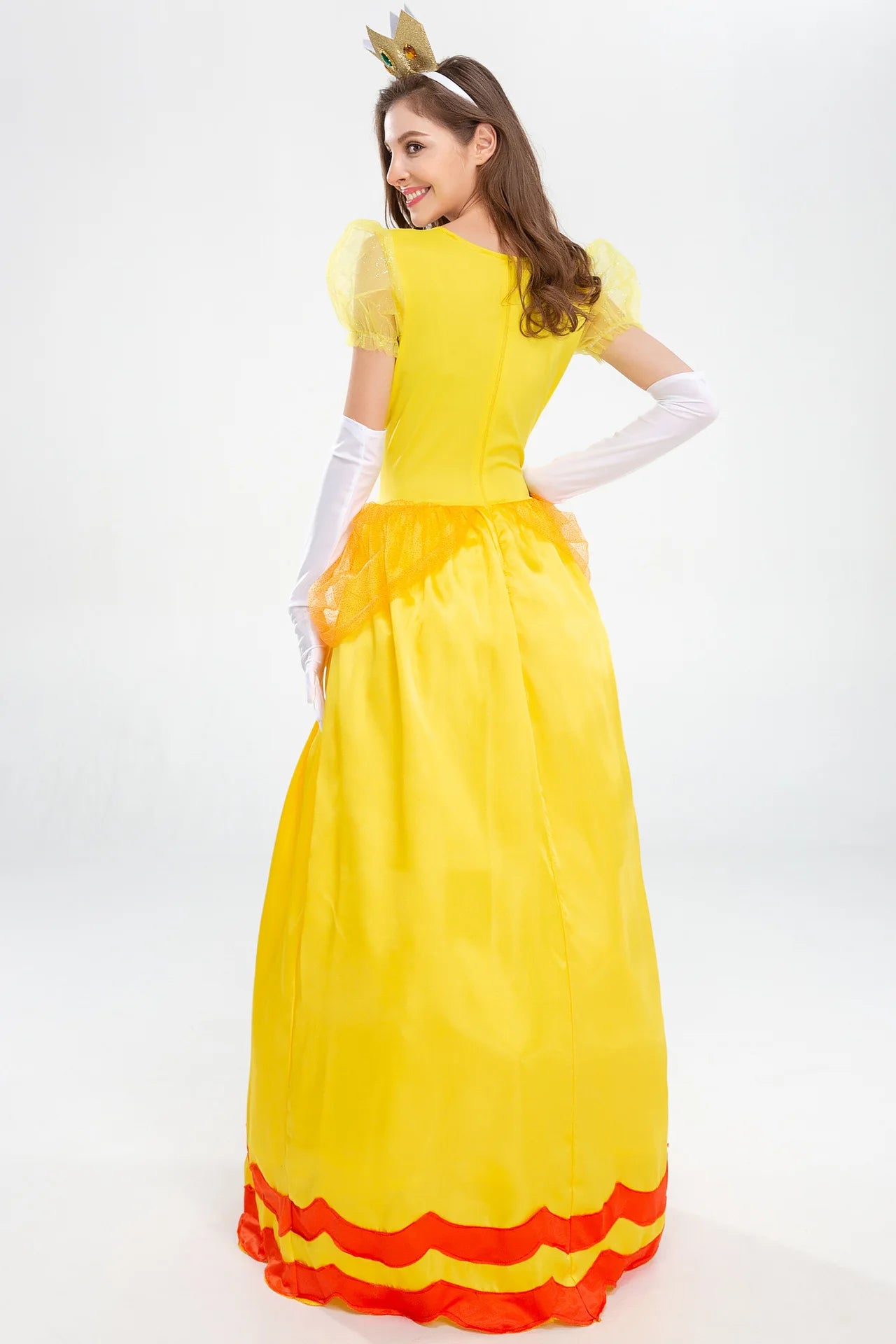 Prinsesse Peach Kostyme - Super Mario Cosplay Kjole