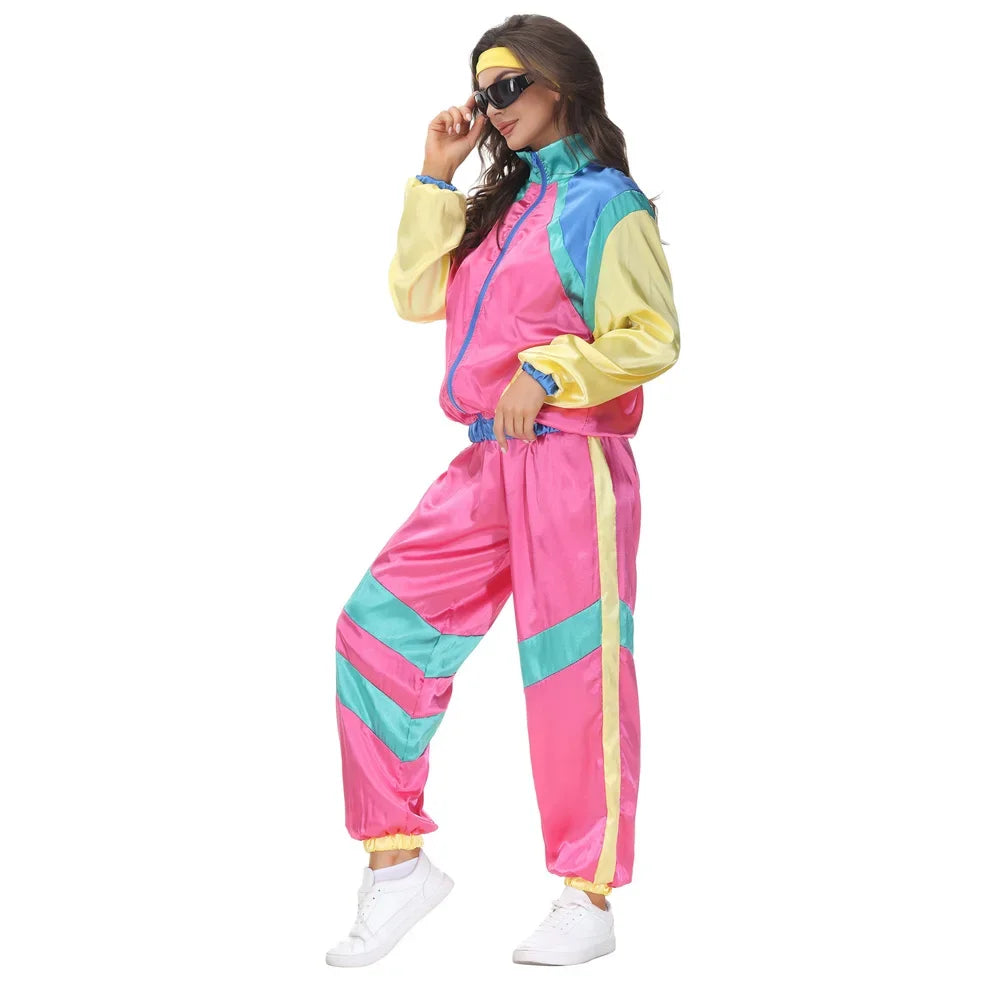Klassisk 80s & 90s Treningsdress Kostyme for Damer