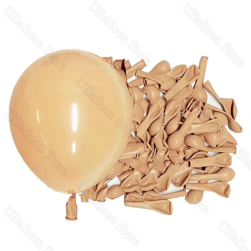 Boho Nøytrale Latexballonger – Sand, Kaffe & Nude