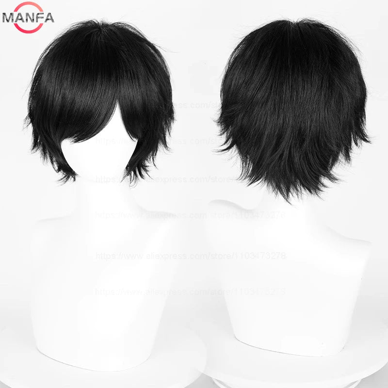 Kort Rett Cosplay-Parykk (30 cm)