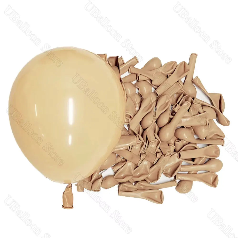 Boho Nøytrale Latexballonger – Sand, Kaffe & Nude