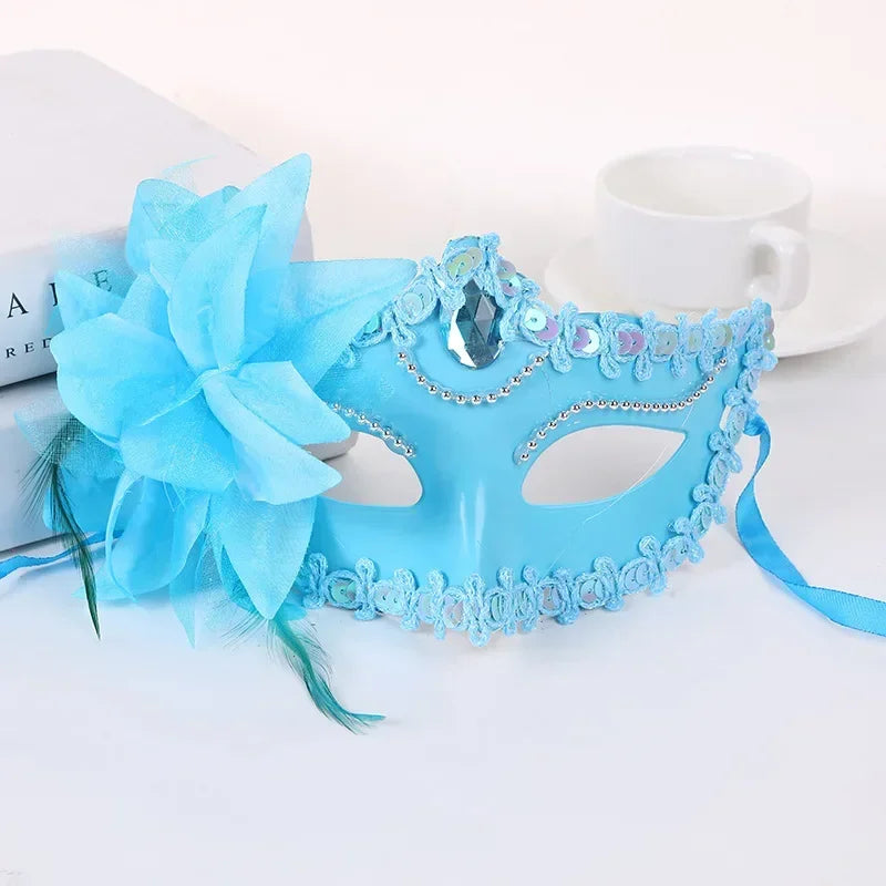 Prinsesse Halvmaske med Liljeblomst