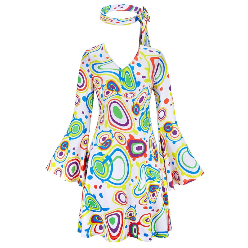 70-talls Hippie & Disko Kostyme for Herrer