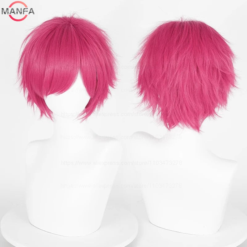 Kort Rett Cosplay-Parykk (30 cm)
