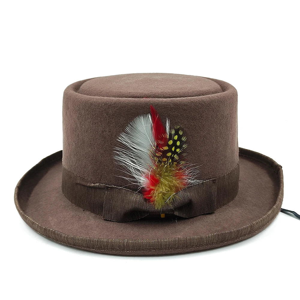 Elegante Ull-Fedora Hatt