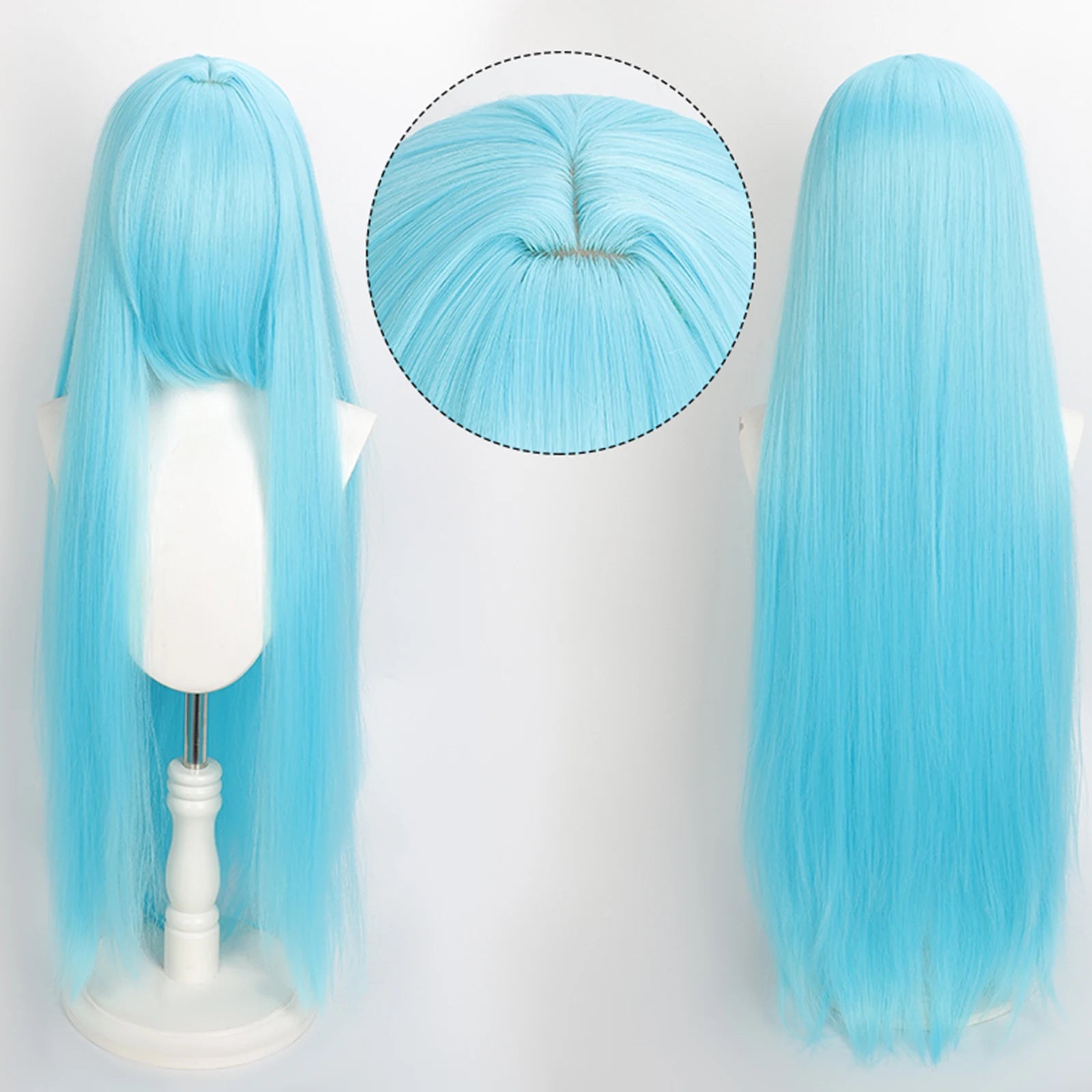 Ekstra Lang Rett Cosplay-Parykk (100 cm)