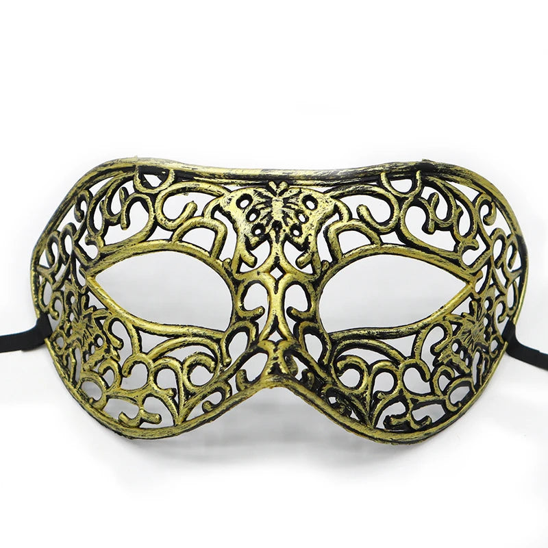 Vintage Prins Maskeradadmaske med Krone
