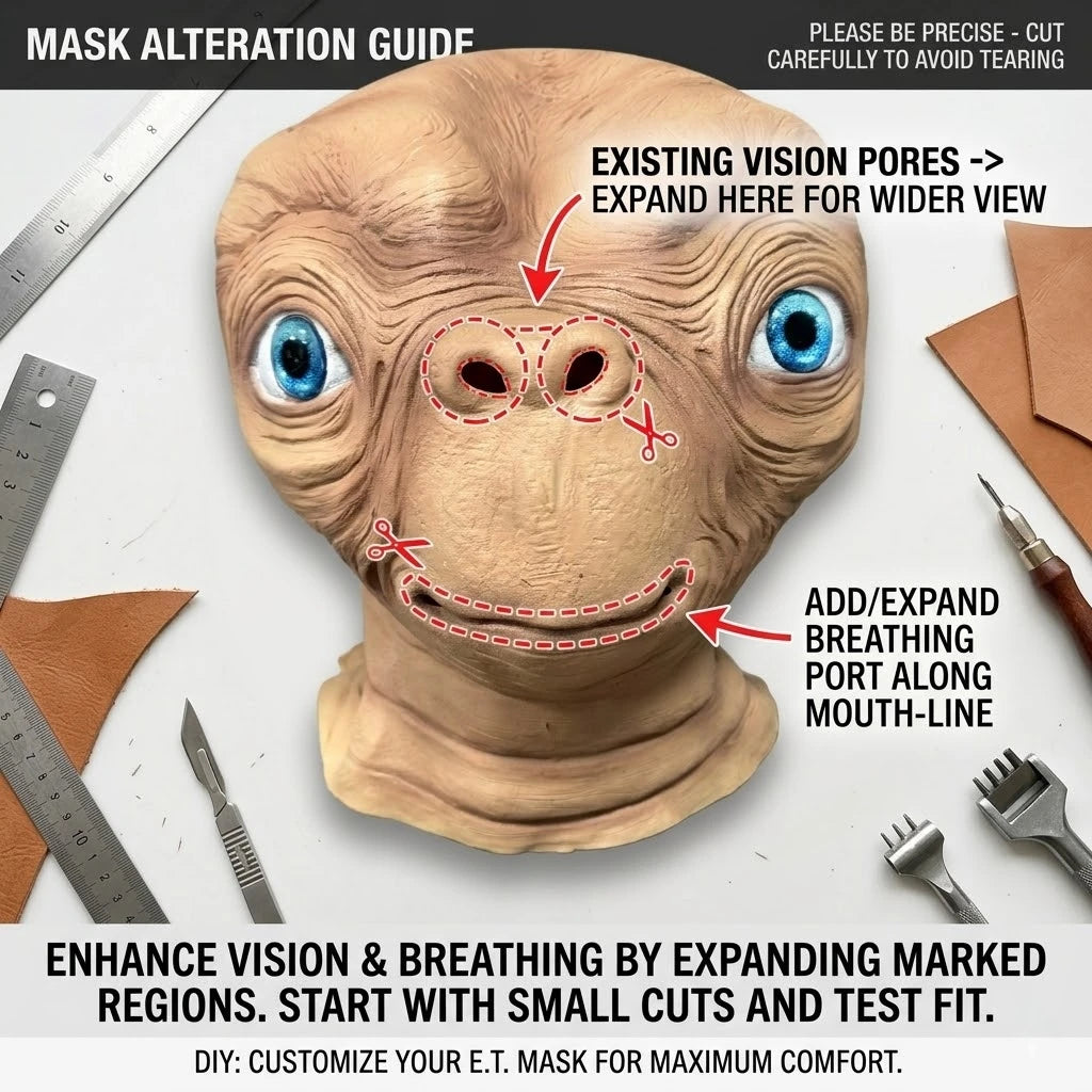 E.T. Alien Lateksmaske