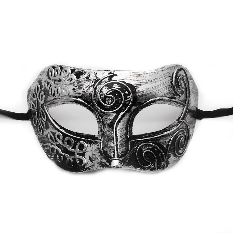 Vintage Prins Maskeradadmaske med Krone