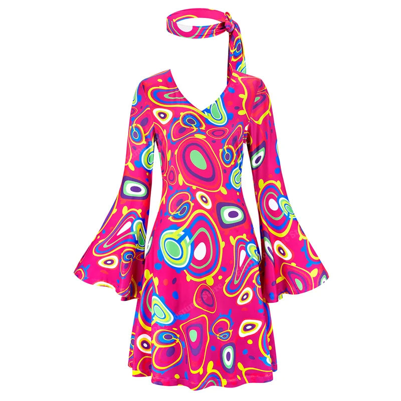 70-talls Hippie & Disko Kostyme for Herrer