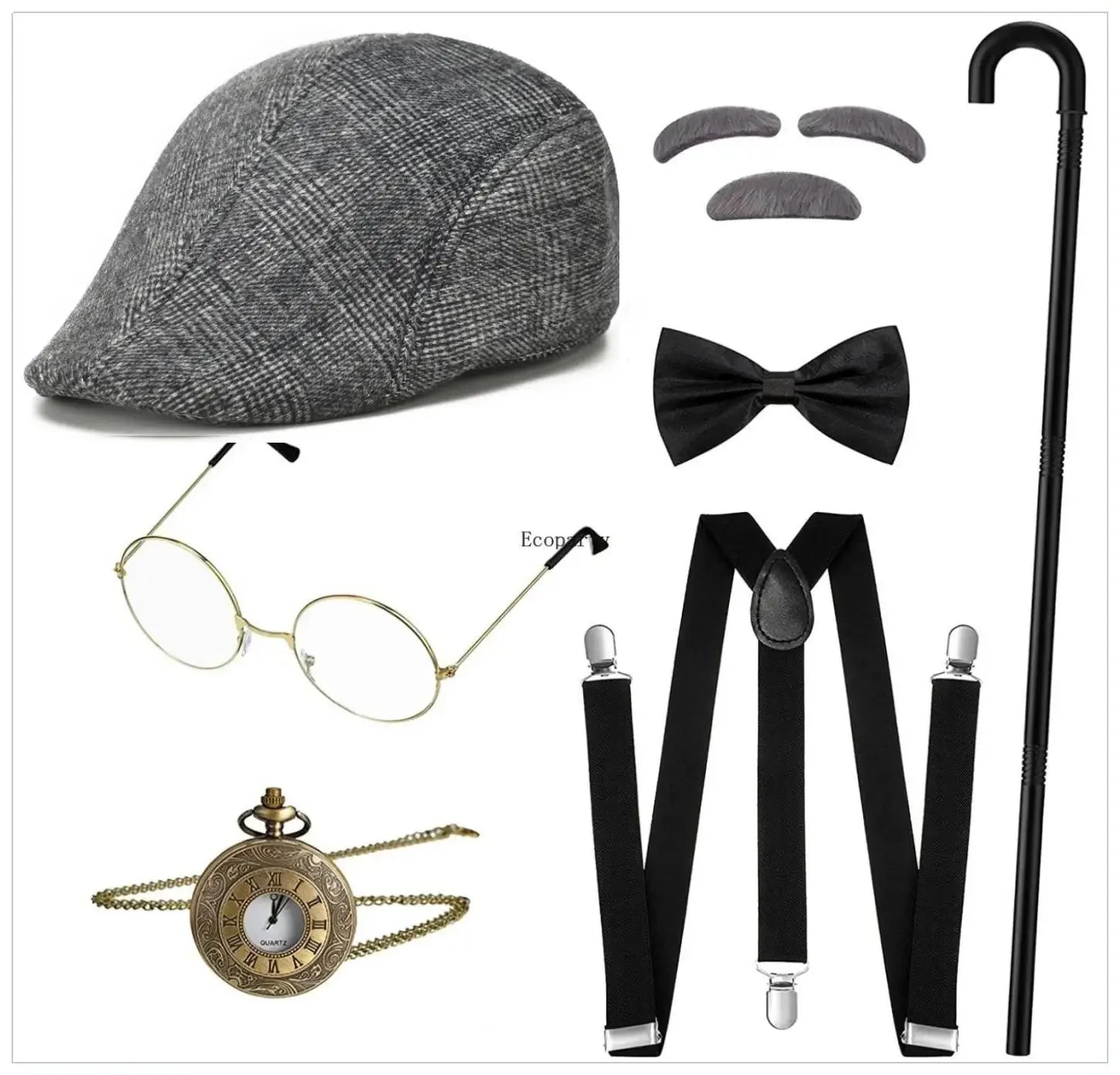 Bestefar & Vintage Gangster Tilbehørsett 1920-tallet