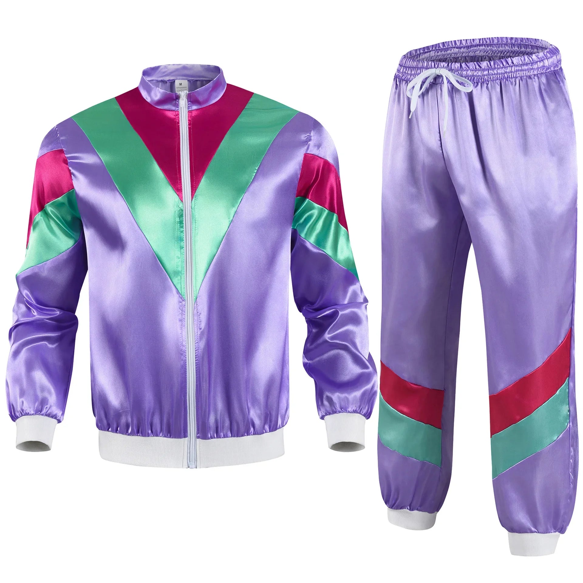 Klassisk 80s Retro Vindjakke Treningsdress for Herre