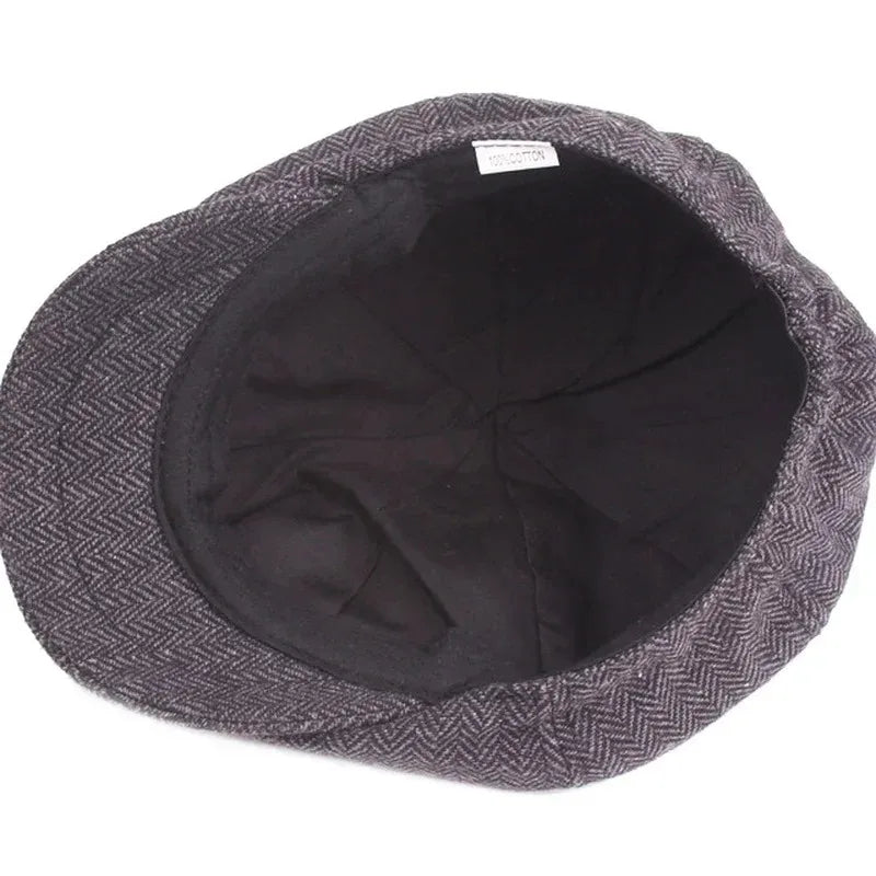 Peaky Blinders Newsboy Cap i Uldblanding