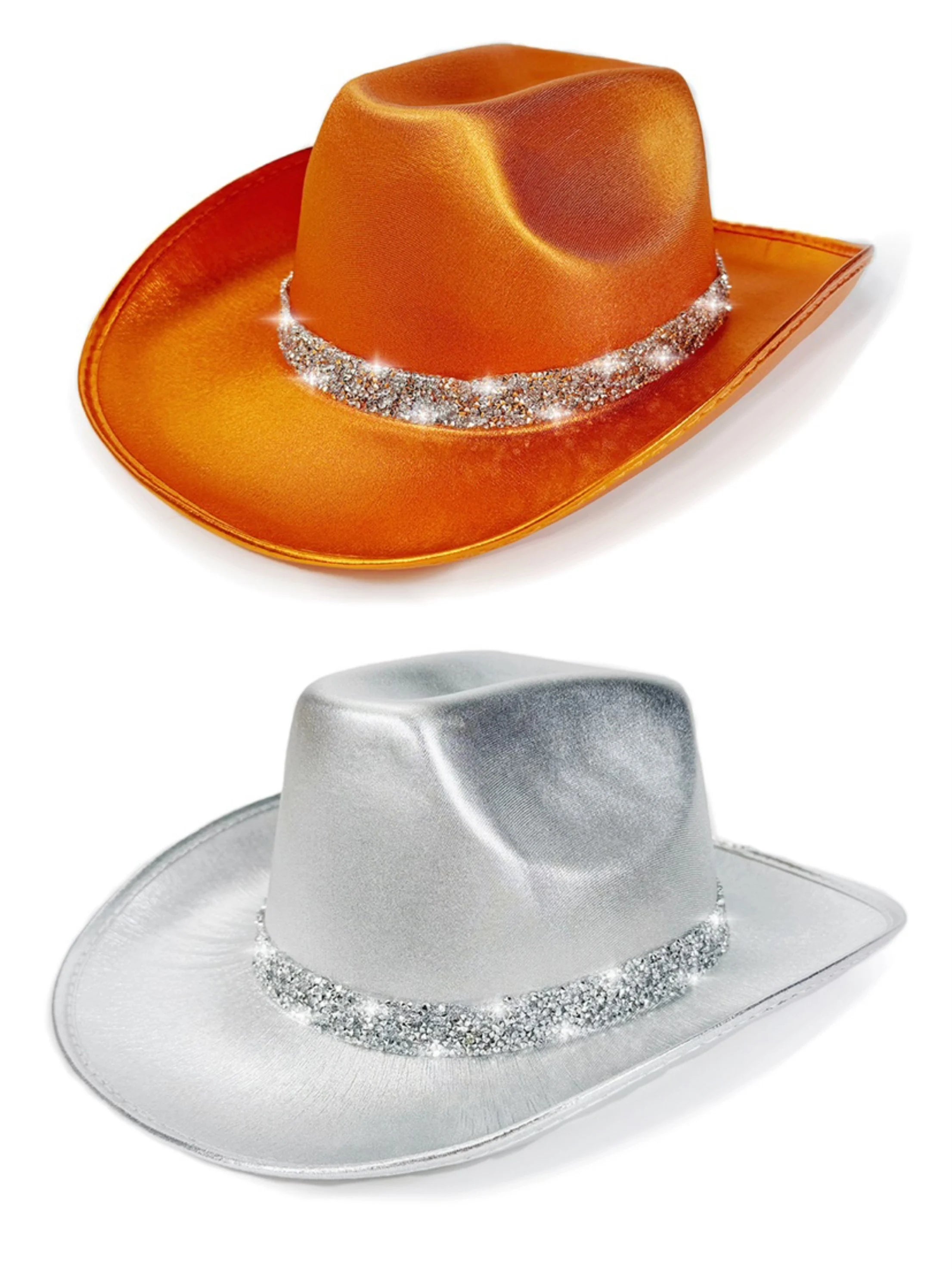 Glitrende Western Cowboyhatt