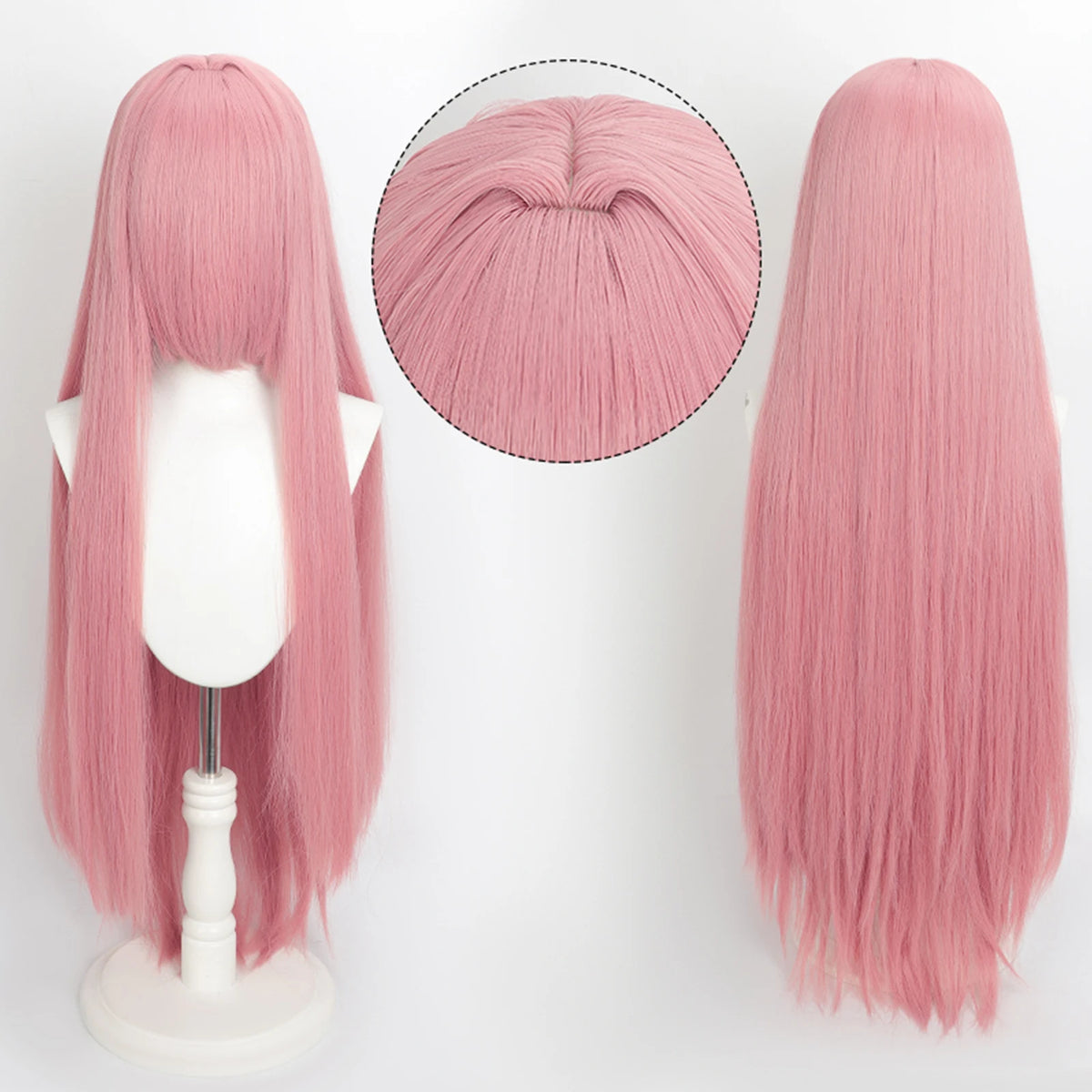 Ekstra Lang Rett Cosplay-Parykk (100 cm)