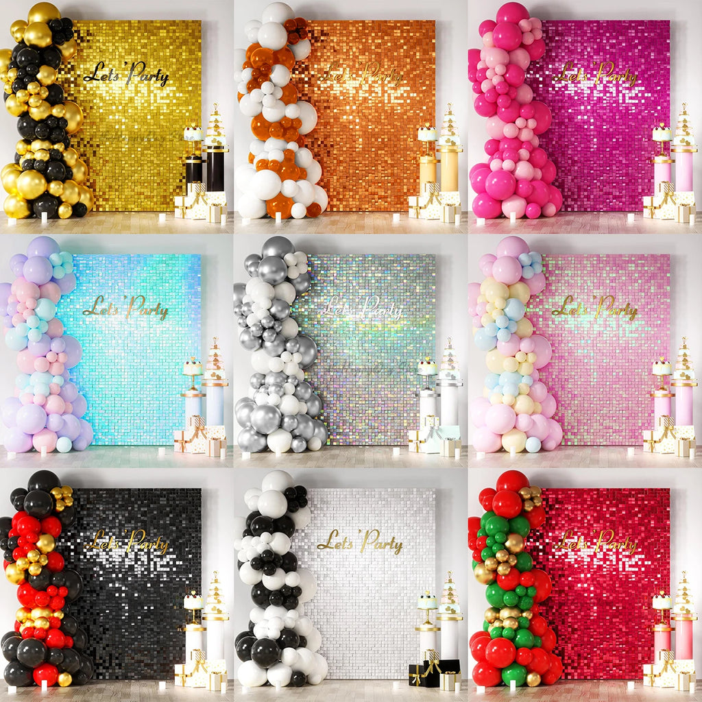 Glitter Bakgrunnsgardin for Fotovegg 1x2m