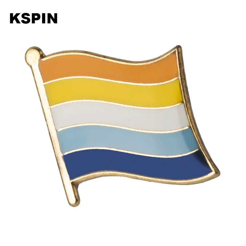Progress Pride Emalje Lapel Pin