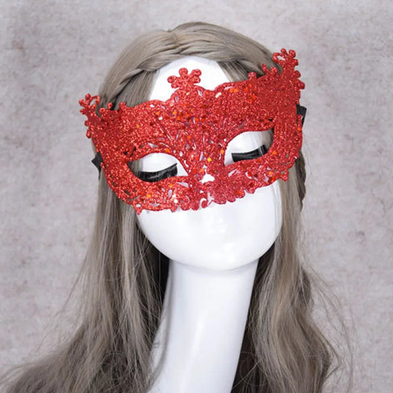 Glitrende Gullpudder Revemaske