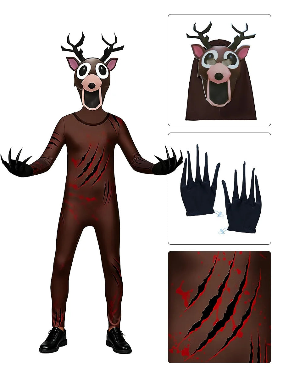 Skummelt Hjort & Ugle Kostyme - FNAF Cosplay