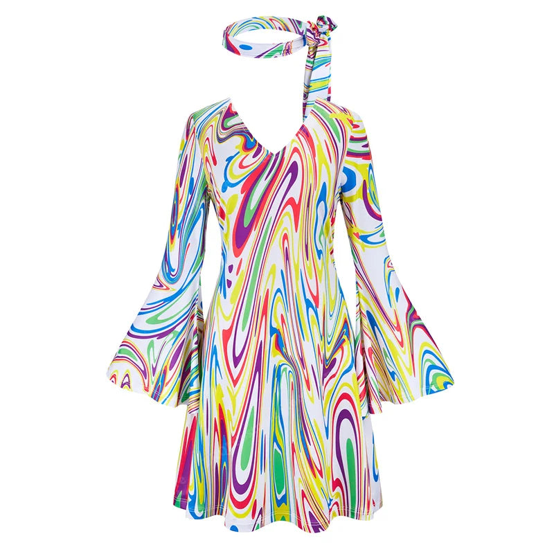 70-talls Hippie & Disko Kostyme for Herrer