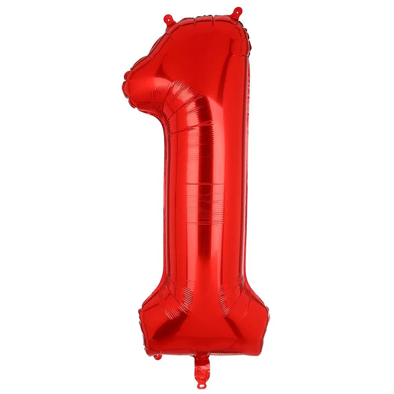 Stor Regnbue Tall-Folieballong 80cm (0-9)