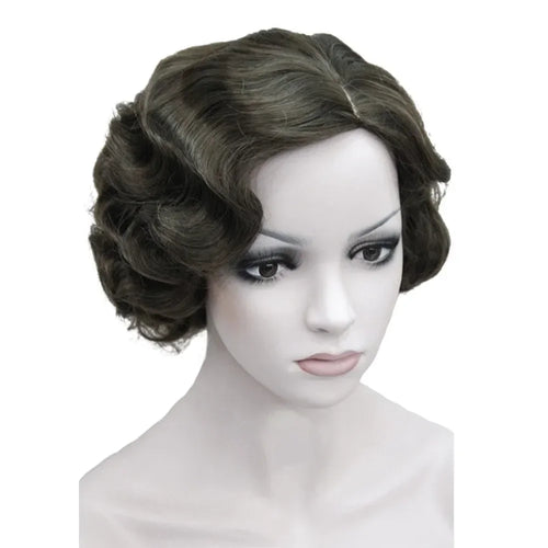 1920-talls Retro Flapper Parykk Finger Waves
