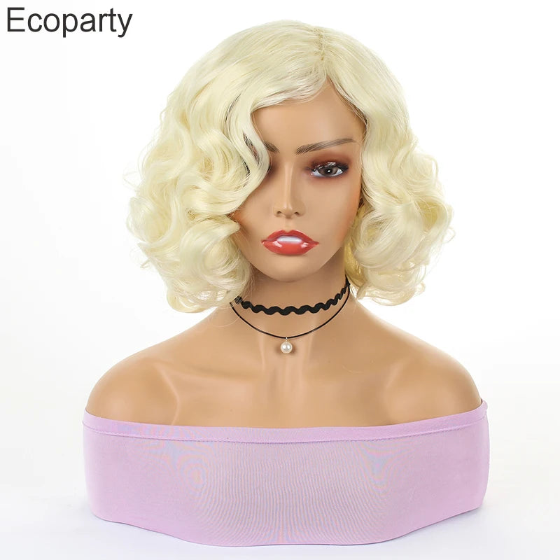 Marilyn Monroe Blond Krøllete Parykk