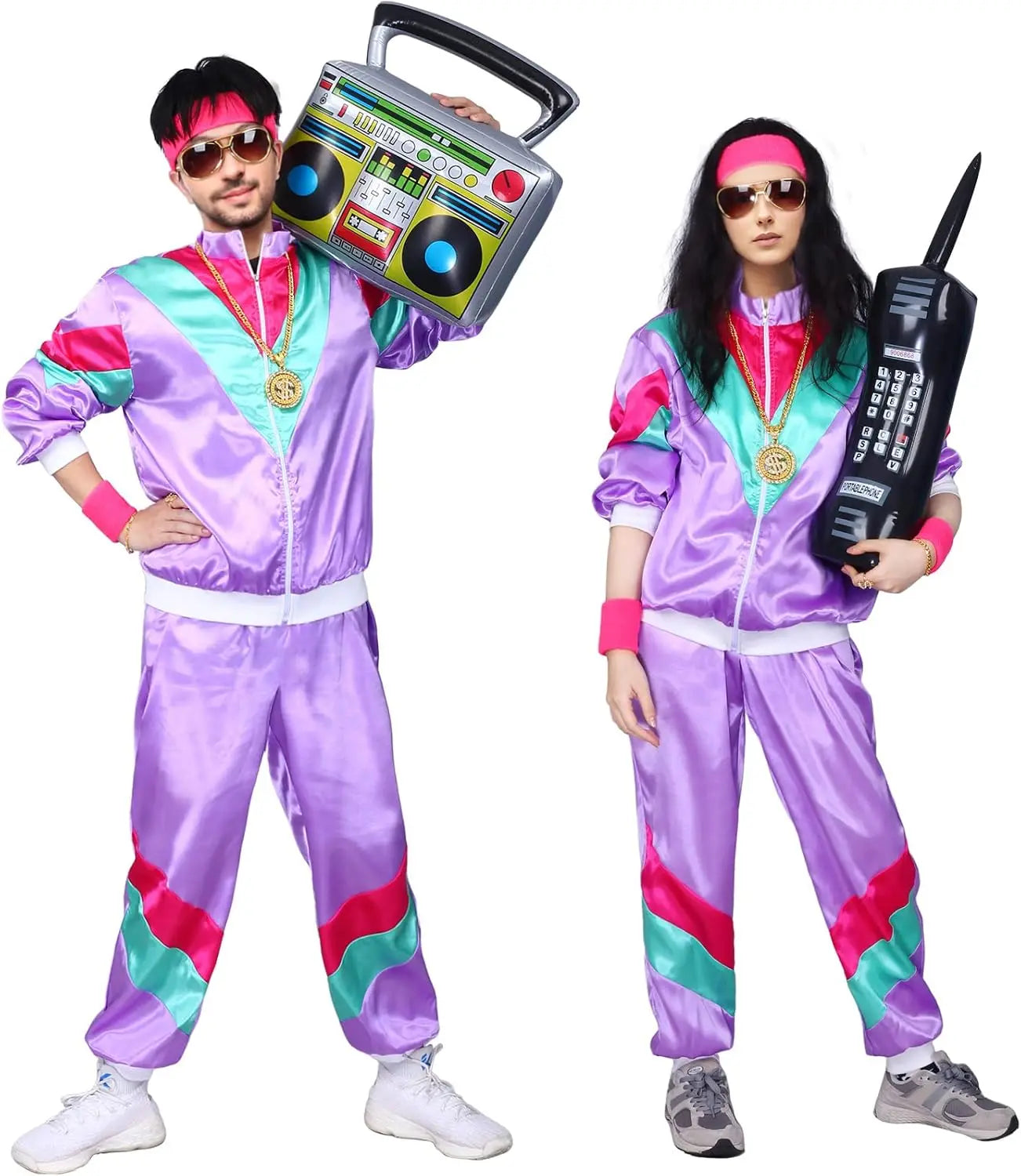Klassisk 80s Retro Treningsjakke og Bukse for Damer