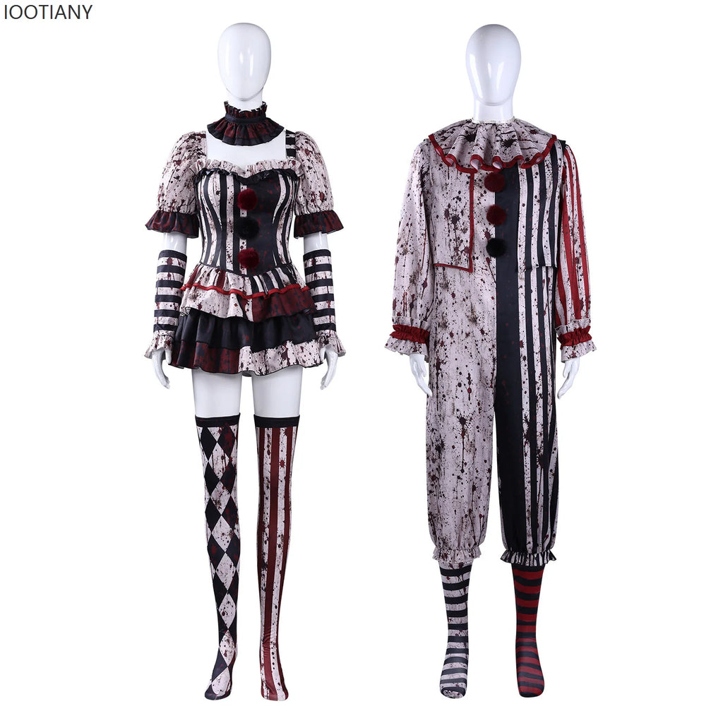 Blodig Cirkus Killer Clown Kostyme til Dame