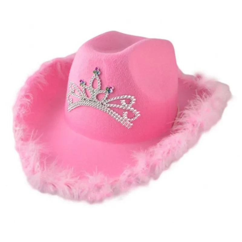Glitrende Western Cowboyhatt