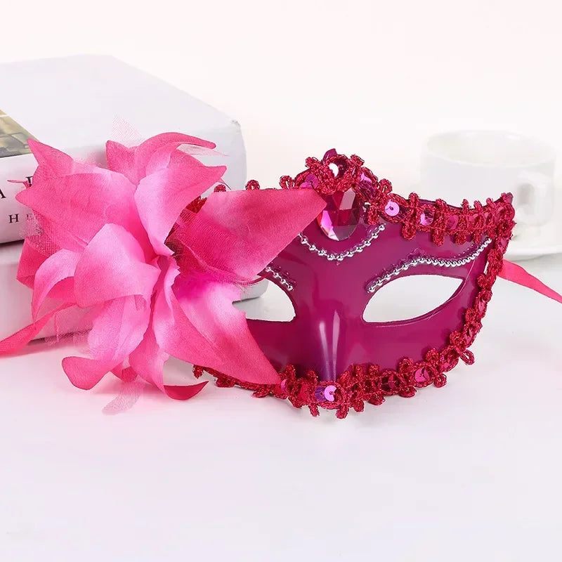 Prinsesse Halvmaske med Liljeblomst