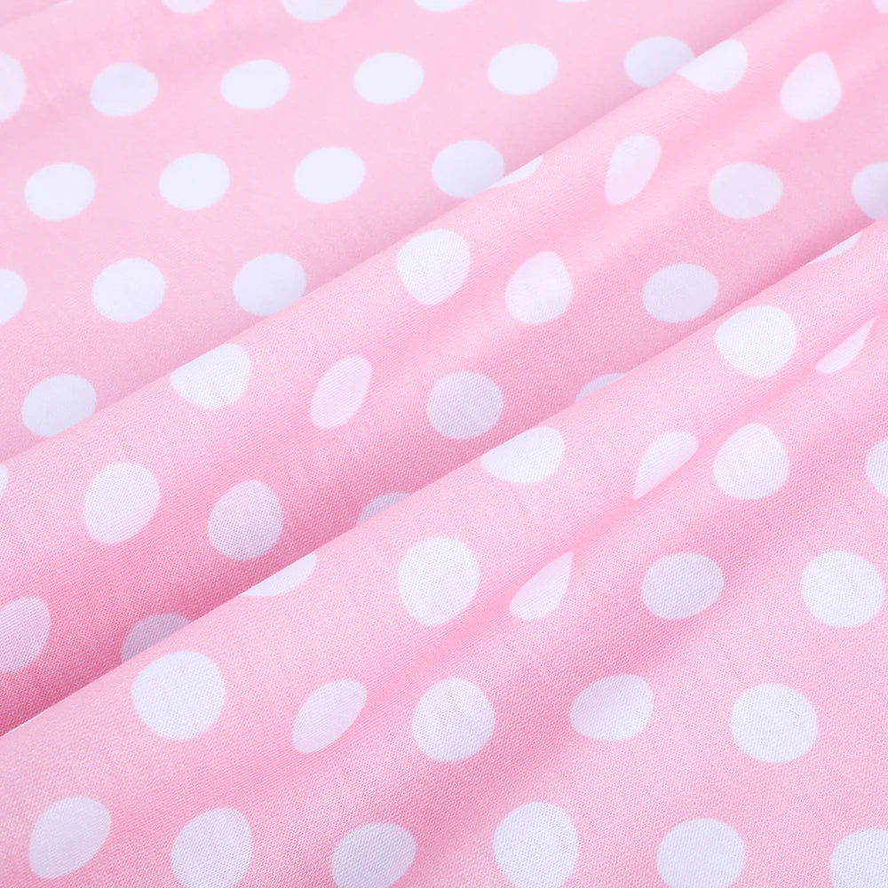 Polka Dot Retro 50-talls Kjole med Belte