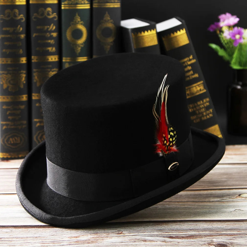 Elegante Ull-Fedora Hatt