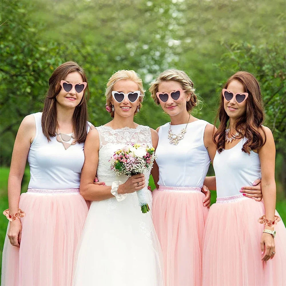 Bride & Bridesmaid Hjerteformede Solbriller