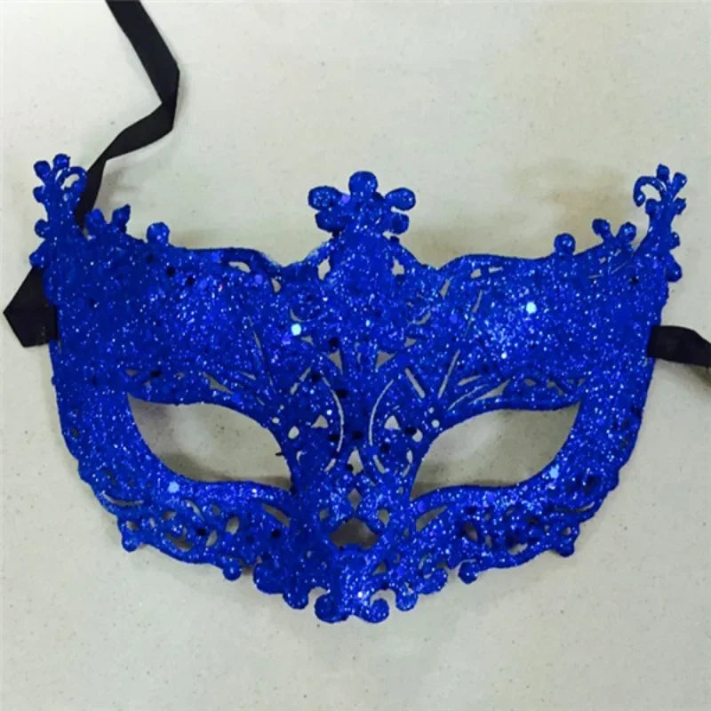 Paljett & Blonde Revemaske for Prinsesser