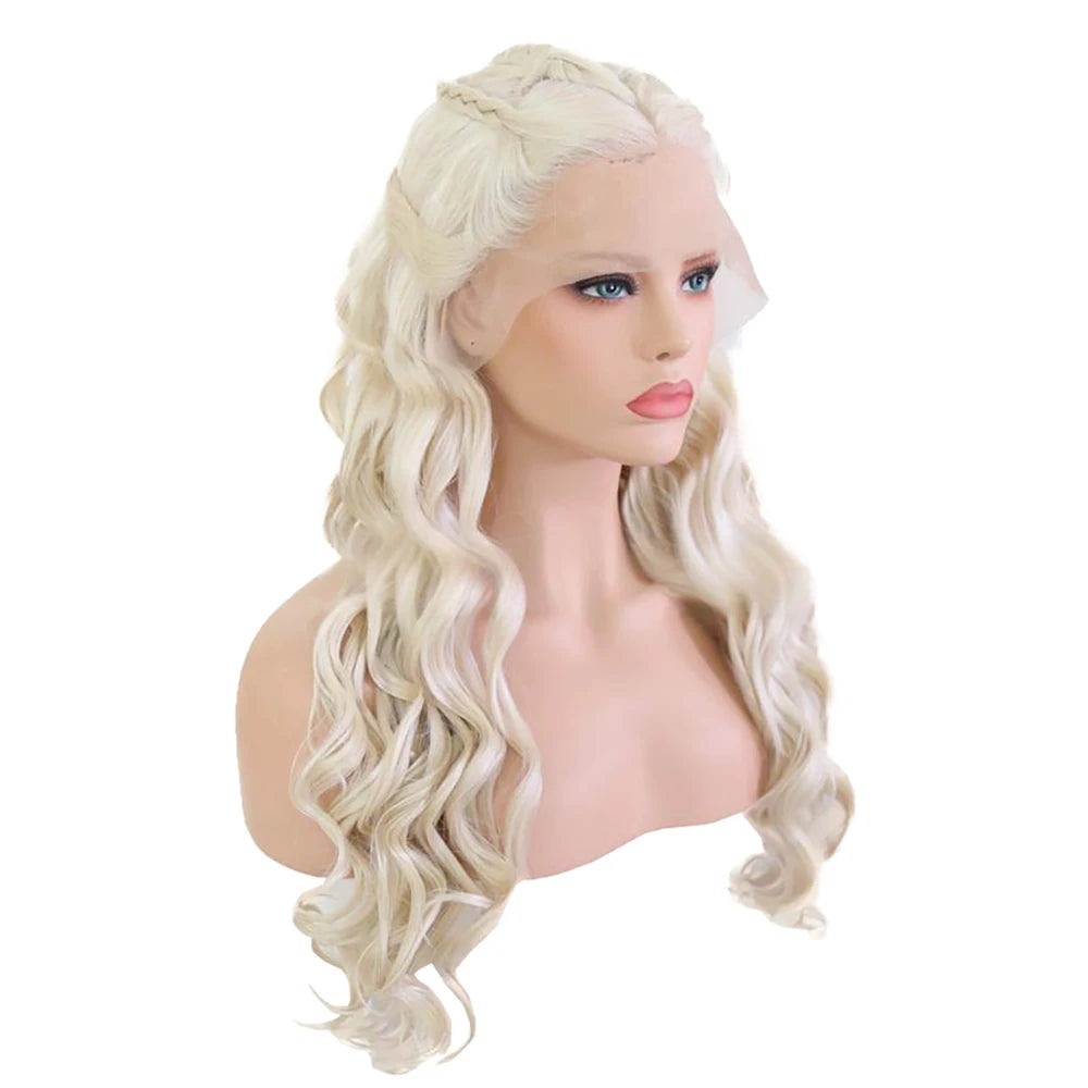 Daenerys Targaryen Lang Krøllete Cosplay-Parykk
