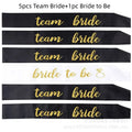 Team Bride & Bride To Be Satengbånd Sett