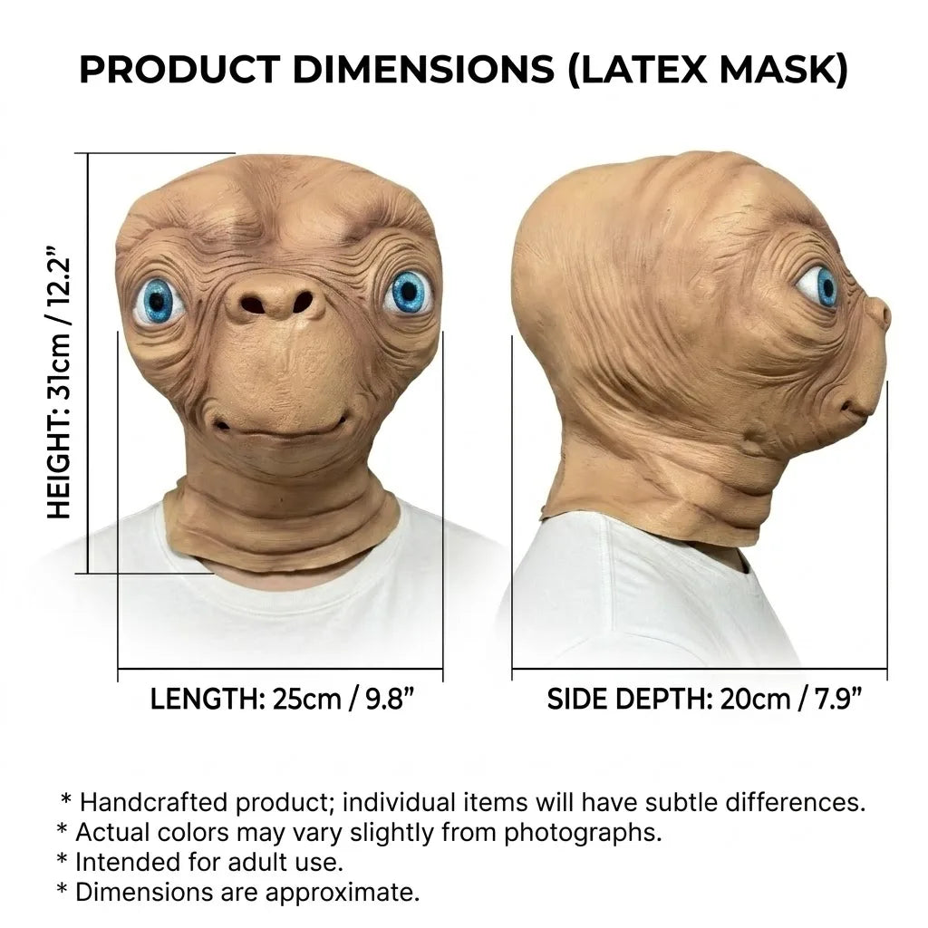 E.T. Alien Lateksmaske