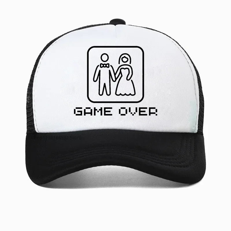 Groom To Be & 'Game Over' Caps og Satengbånd