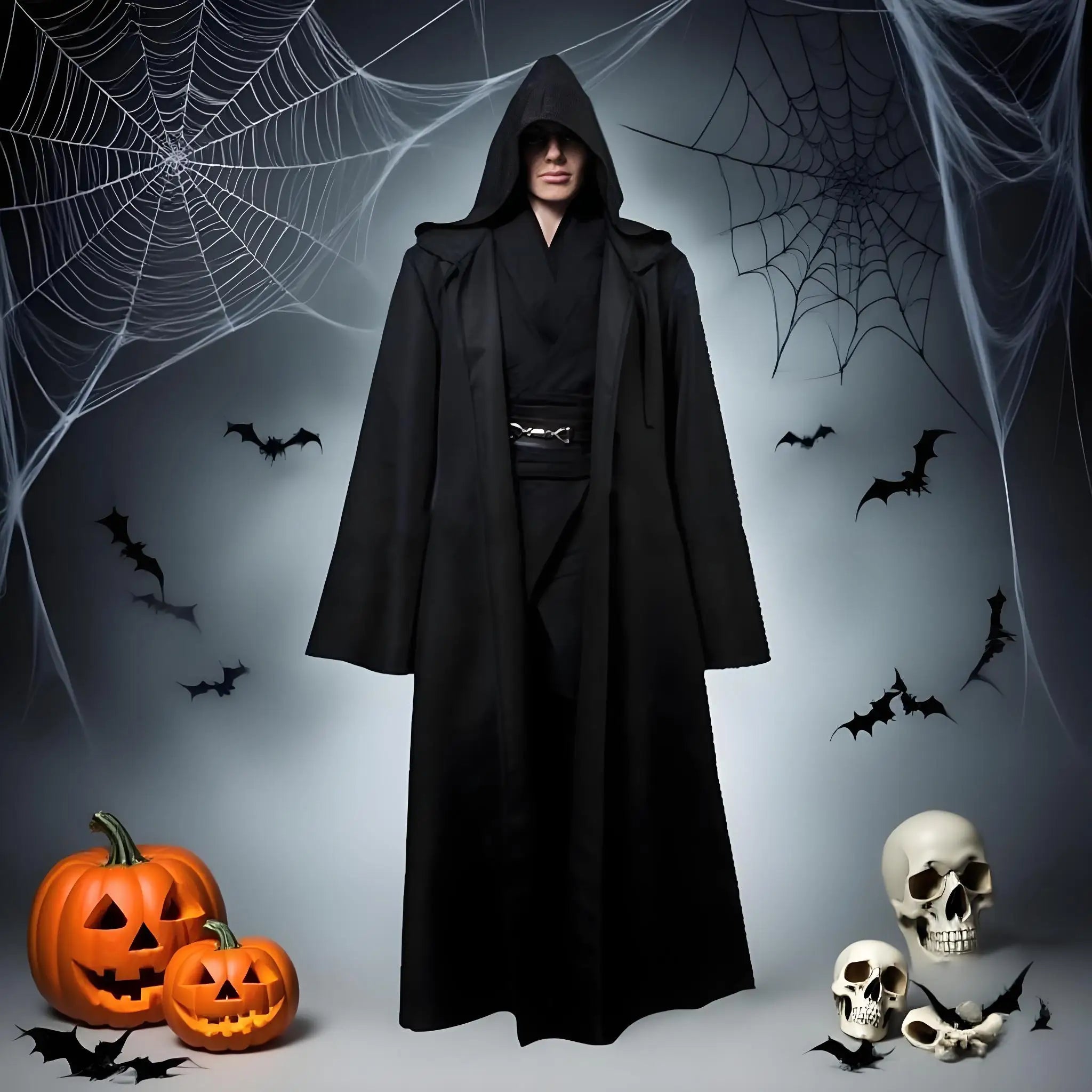 Svart Jedi / Vampyr Kappe for Voksne