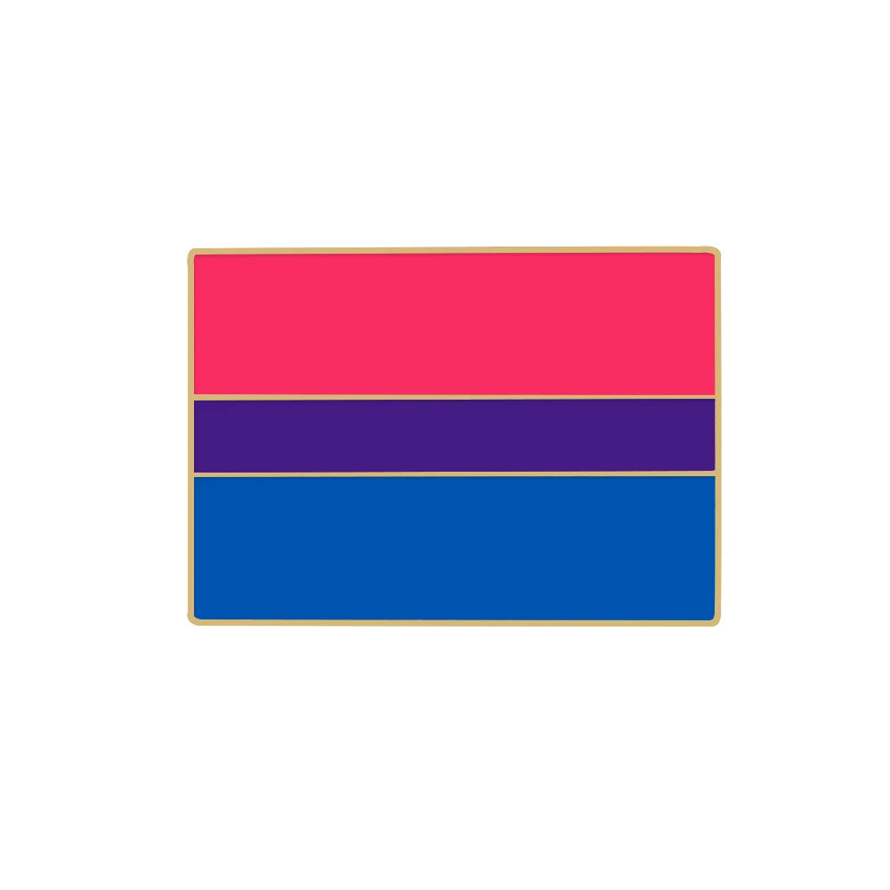 Rektangulær Pride Emaljenål / Brosje