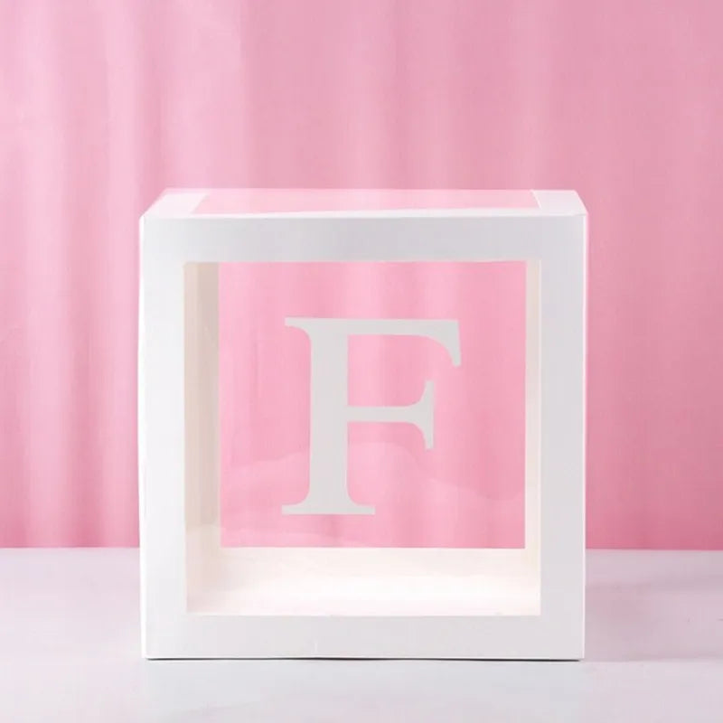 Transparent Bokstav-Ballongboks