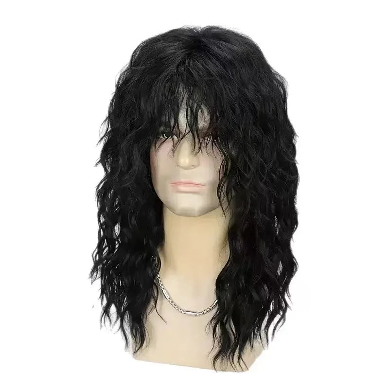 Lang Rocker Bølgete Parykk (45 cm)