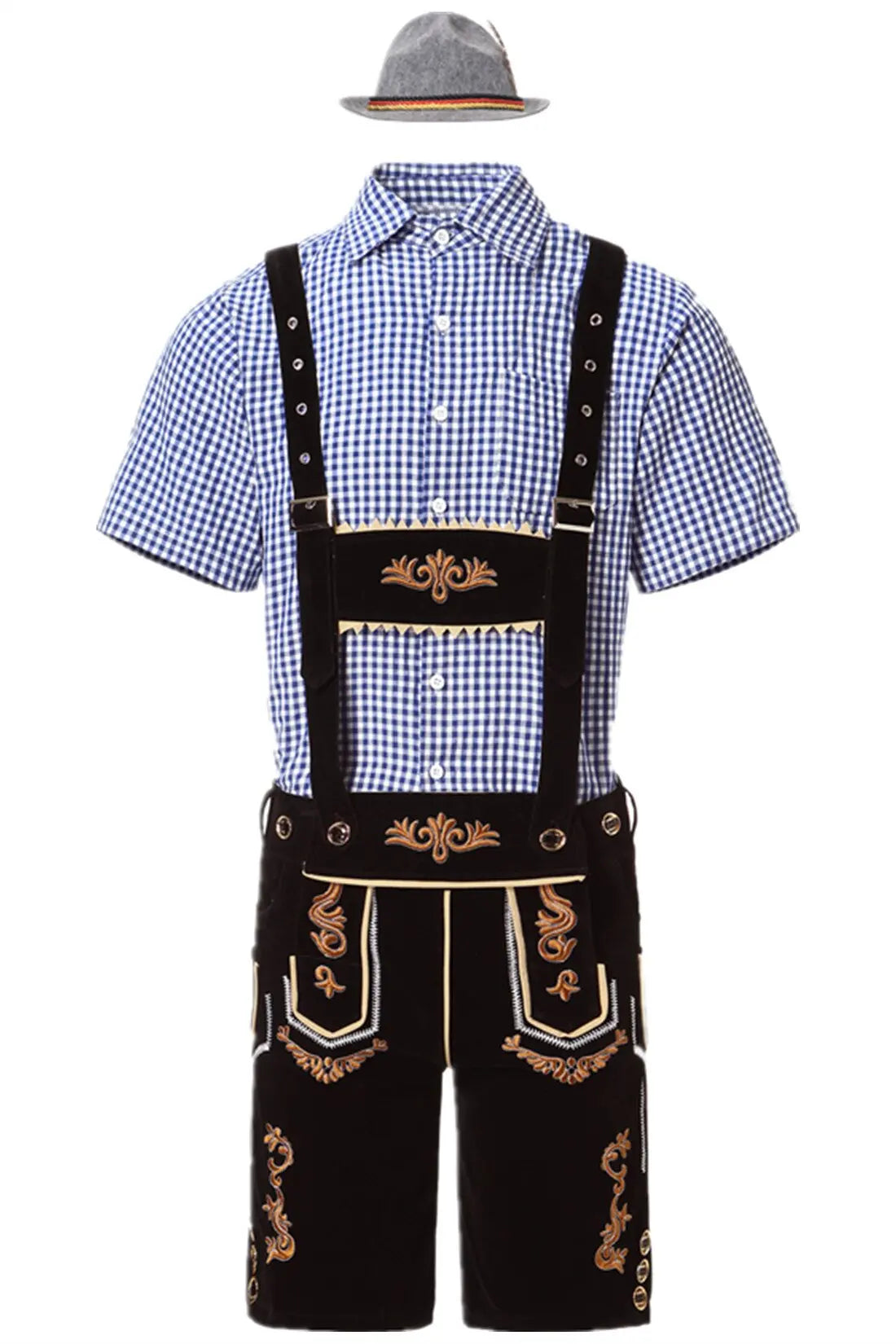 Komplett Lederhosen Oktoberfest Kostymesett til Herre
